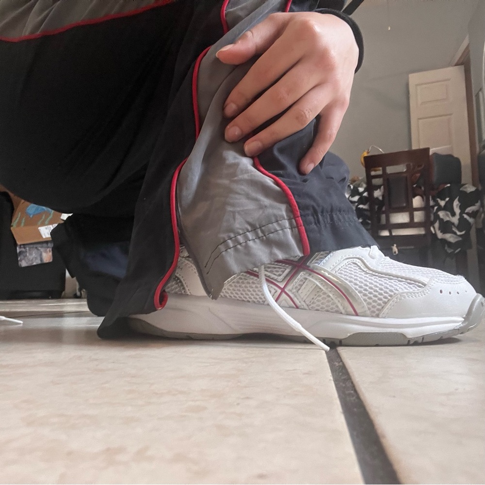 Pink and white ASICS women’s sneakers - Picture 6 of 6